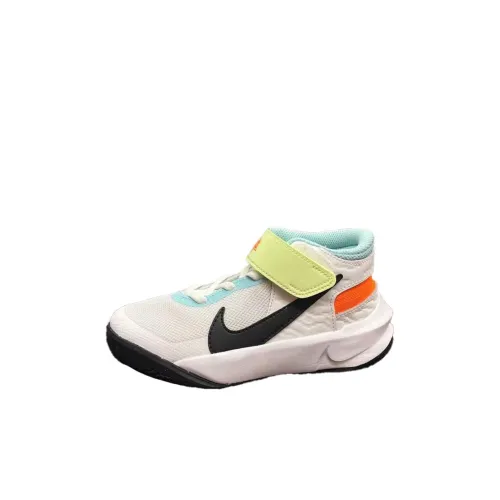 Nike Team Hustle D 10 Детские баскетбольные кроссовки MID Топ Белый Kids