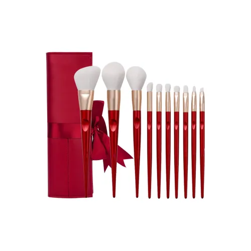 XIBI Щетка для теней для век Пудра для маскировки Loose Кисточки для губ Lip Makeup Мягкий 10 шт