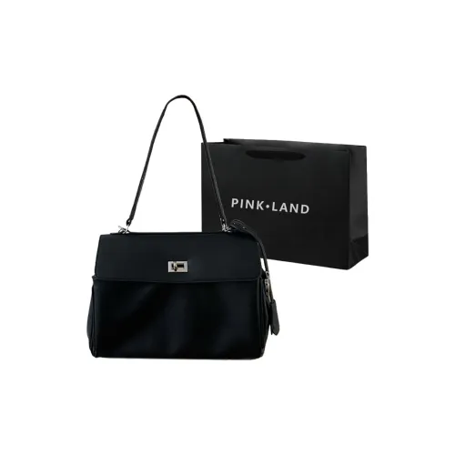 PINK·LAND ПУ (полиуретан) Сумка через плечо Женская Черная