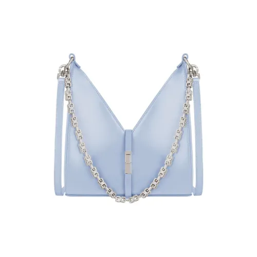 Givenchy Cut out Коровья кожа Портативная Сумка через плечо Сумка на плечо Мини Женская Светло-синяя