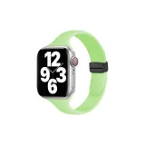 Маленький круглый кулон, силиконовый, складной, магнитный, мятно-зеленый.