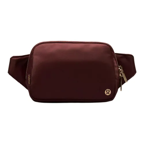 lululemon Нейлон Одно плечо Через плечо Бананка Большой Женский Гранат Розовое золото