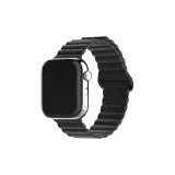 Apple Silicone Magnetic Ring Clasp, Black  
Яблоко, силикон, магнитный, кольцо, застежка, черный