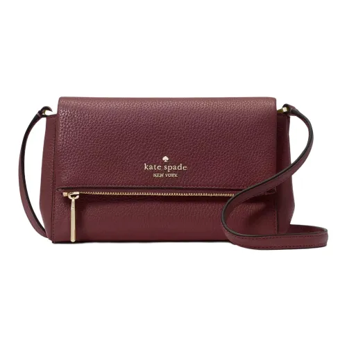 Kate Spade Leila Litchi Grain Leather Crossbody Bag Mini Women's Cherrywood