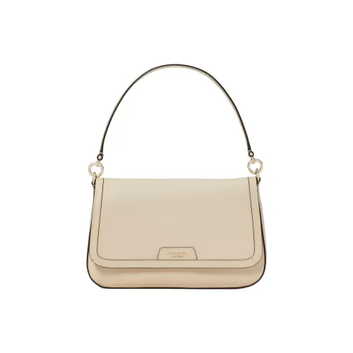 Kate Spade Hudson Litchi Grain Leather Portable Crossbody Bag Shoulder Bag Women's Beige