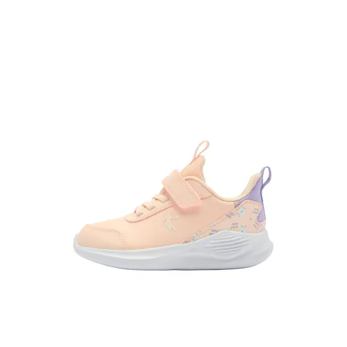 QIAODAN Slip-resistant амортизаторы низкий топ детские беговые кроссовки розовый для детей 3-7 лет