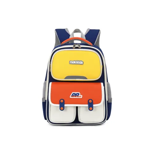 MOK Полиэстер Рюкзак Стандартный Унисекс Королевский Синий Розовый Светло-Серый