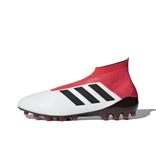 Adidas Predator 18+ Slip-Resistant Abrasion-Resistant Футбольные бутсы Мужские Белый Розовый Черный