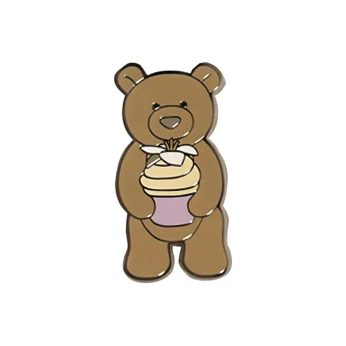 JELLYCAT Животные Barcelona Bear Collection Барселона Белая магнолия Ограниченный выпуск Значки