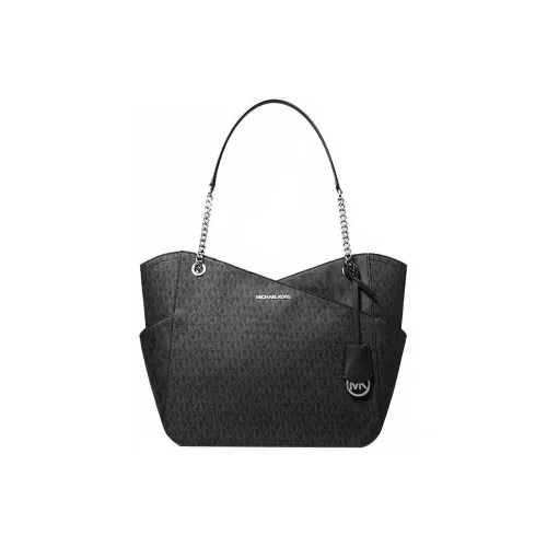 MICHAEL KORS Jet Set Холст Коммутатор Сумка Тоут Сумка Сумка для покупок Сумка Большая Женская Черная