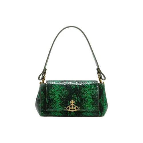 Vivienne Westwood Hazel Кожа Сумка через плечо Сумка среднего размера Женская Зеленая