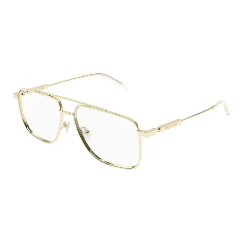 Alexander McQueen Металл Aviator Оправы для очков Унисекс Золото