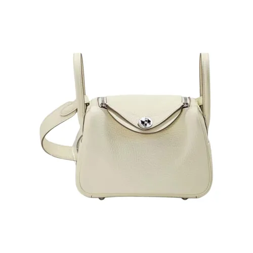 HERMES Lindy Clemence Bullock Кожа Портативная Сумка через плечо Мини Женский Milton Желтый