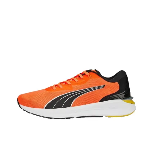 PUMA Electrify Nitro 2 Slip-Resistant Abrasion-Resistant Low Top Casual Running Shoes Men's Orange Black PUMA Electrify Nitro 2 Противоскользящий устойчивый к истиранию низкий топ повседневная обувь для бега мужская оранжевый черный