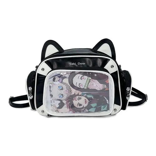 Kaka Tree ПУ (полиуретан) Рюкзак Унисекс Черный