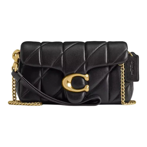 COACH Tabby Напп-Кожа Сумка через плечо Маленькая Женская Черная