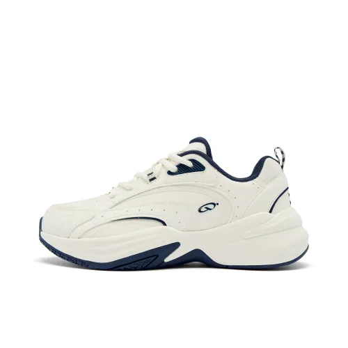 QIAODAN Источник Рожденный Повседневная обувь Низкий Топ Айвори Графитовый Синий Мужской