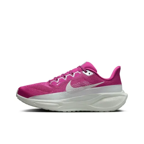 Nike Pegasus 41 Slip Устойчивый к истиранию Низкий Топ Беговые кроссовки Женские Фуксия