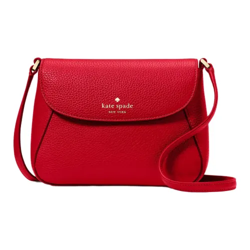 Kate Spade Сумка через плечо из текстуры личи кожа маленькая женская вишнево-красный