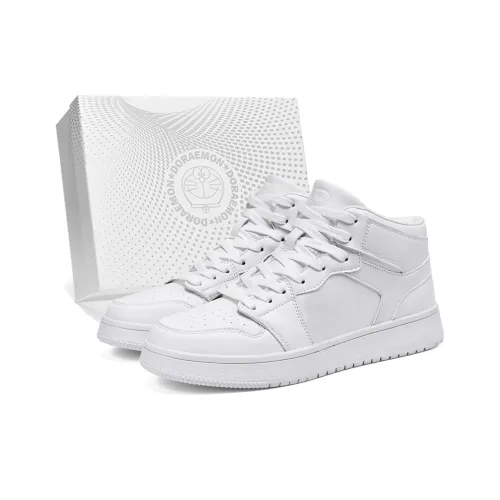 DoraemonA MID Топ Скейтборд Кроссовки Унисекс Белый