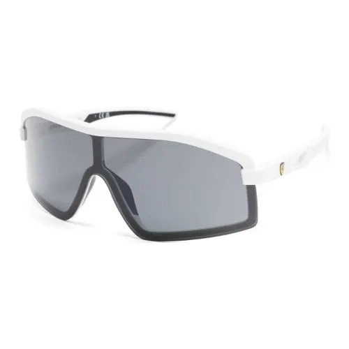 Ferrari Ацетат Нерегулярной Формы Солнцезащитные Очки Мужские Белые