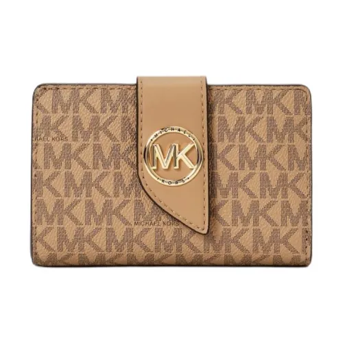 MICHAEL KORS Greenwich Покрытый холст Кошелек Средний Женские CAMEL