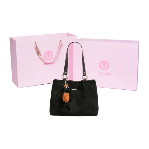 ZAVC ПУ (полиуретан) Сумка через плечо Средняя Женская Черная Коричневая Яшма