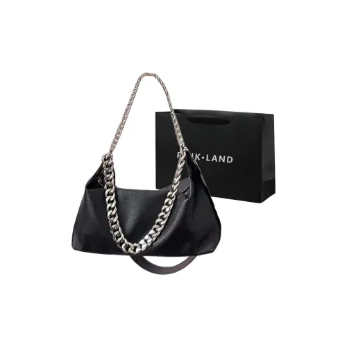 PINK·LAND ПУ (полиуретан) Сумка через плечо Стандартная Женская Черная