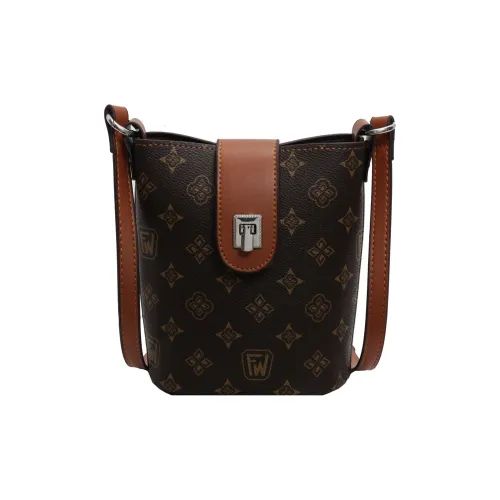 morellybear ПУ (полиуретан) Сумка через плечо Стандартная Женская Кофейно-коричневая