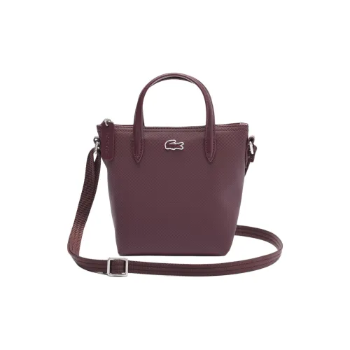 LACOSTE PVC Тоут Сумка Сумка для покупок Сумка через плечо Сумка мини Женская Бургунди