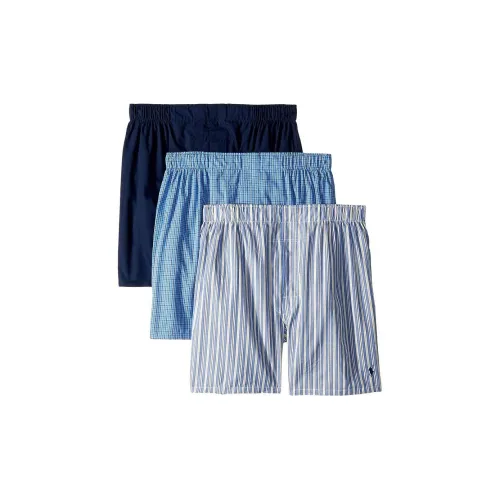 Polo Ralph Lauren SS24 Boxers Мужские 3 упаковки Темно-синий + Морской синий + Светло-синий