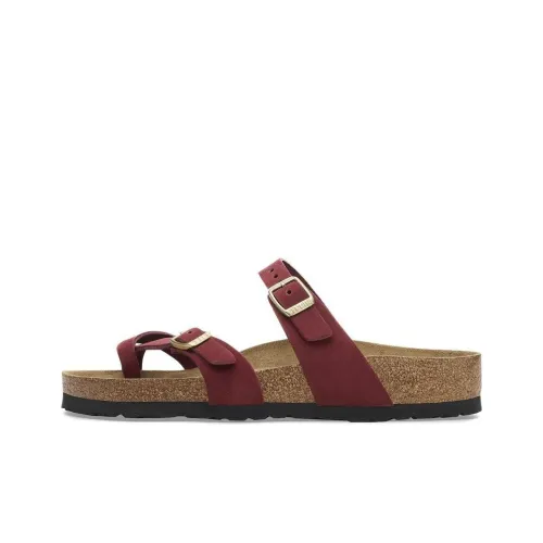 Birkenstock Mayari Series ЭВА противоскользящие слипоны женские узкий профиль красный