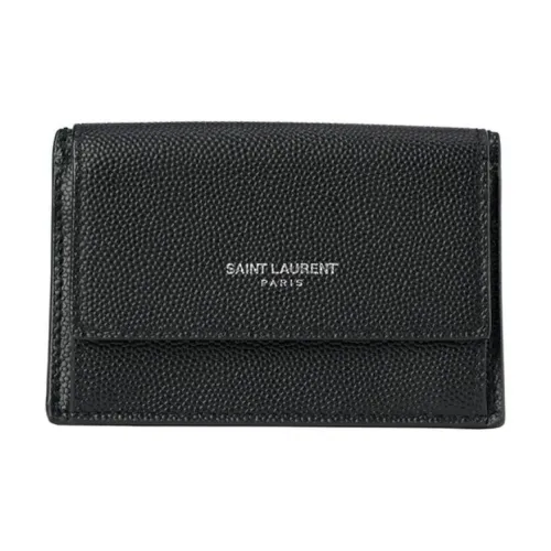 SAINT LAURENT Кожа Кошелек Унисекс Черный