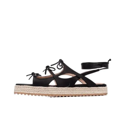 SCAROSSO One Ремешок Сандалии 3 см Женские Черные