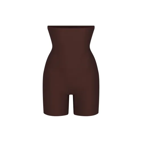 SKIMS FW24 Центральная часть Ядерный Sculpt HIGH WAISTED Короткий Корректирующее белье Низ Женские COCOA COCOA