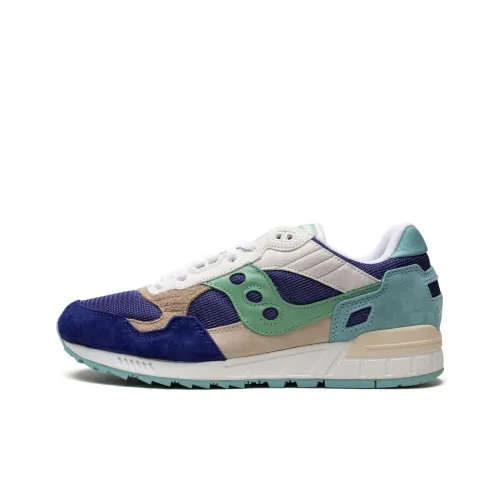 Saucony Shadow 5000 Slip-Resistant Abrasion-Resistant Low Top Casual Shoes Men's Blue Beige Green Сaucony Shadow 5000 Противоскользящий Устойчивый к истиранию Низкий Топ Повседневная Обувь Мужская Синий Бежевый Зеленый