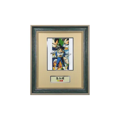 Three For Akira Toriyama Автор Dragon Pearl Подписанная ФОТО Гоку Гохан Вегета И Транкс