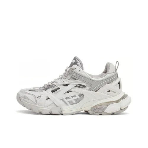 Balenciaga Track 2,0 Low Топ Толстая подошва Кроссовки Мужские Серый Белый