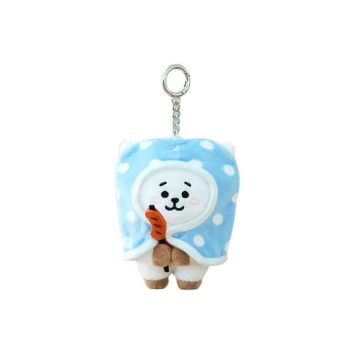 LINE FRIENDS BT21 BONFIRE Коллекция Одеяло Брелок Куклы Плюшевый Брелок 9,5 см 9 см Рекомендуемая высота