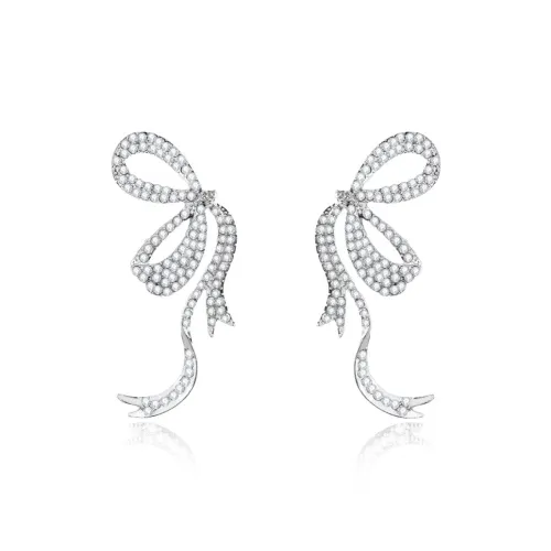 ZANC Серебро S925 Стержневые серьги Женские