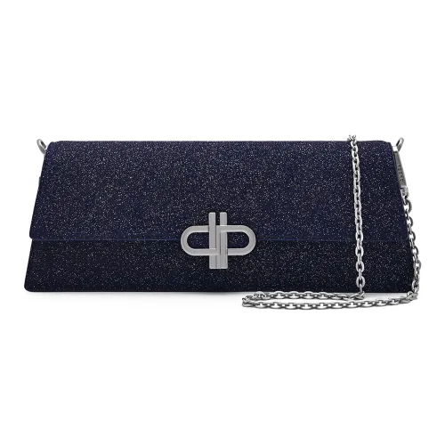 Pedro Сумка из коровьей кожи багетная плечевая маленькая женская темно-фиолетовая