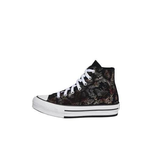 Converse Chuck Taylor All Star Детские кеды High Топ Черный/золотой Для дошкольников