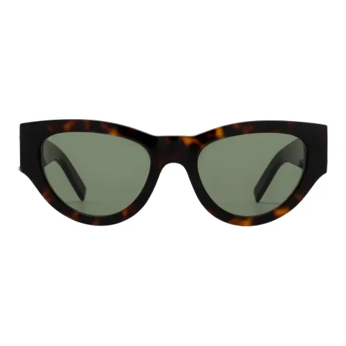 SAINT LAURENT Ацетат Кошачий глаз Солнцезащитные очки Женские Черепаховый