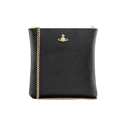 Vivienne Westwood Squire Коровья кожа Сумка через плечо Женская Черная