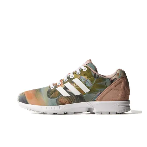 Adidas Originals ZX Flu Abrasion Resistant Низкие Беговые Кроссовки Женские Светло-Розовые