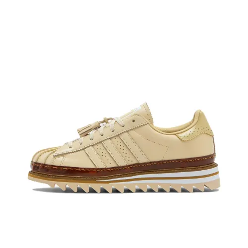 CLOT x Adidas Originals SUPERSTAR Устойчивая к истиранию Низкая Повседневная Обувь Унисекс Умбра