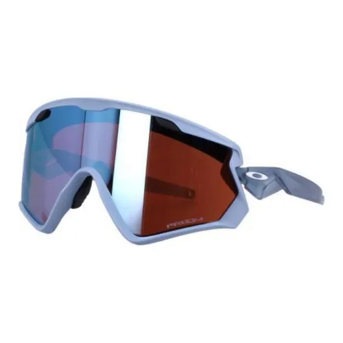 Oakley Ацетат Нерегулярная форма Солнцезащитные очки Женские Синий