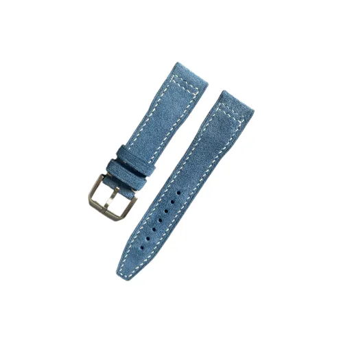 Часы Benchmark Полоска Совместимы с IWC Mark XVIII Pilot Little Prince Portugal Suede Indigo Unisex