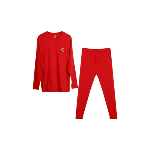 Red Bean Термический Комплект Мужской Китайский Красный