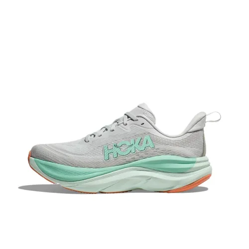 HOKA ONE ONE SKYFLOW Противоскользящий устойчивый к истиранию низкий топ повседневная беговая обувь женская светло-серый